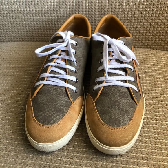 Gucci Other - Gucci Men's Multicolor Canvas Leather Sneakers.